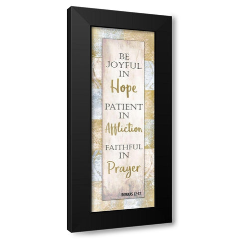 Hope Affliction Prayer Black Modern Wood Framed Art Print with Double Matting by Kimberly, Allen