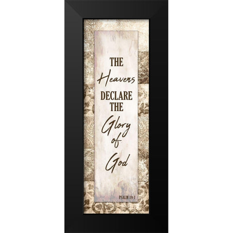 The Heavens Black Modern Wood Framed Art Print by Kimberly, Allen