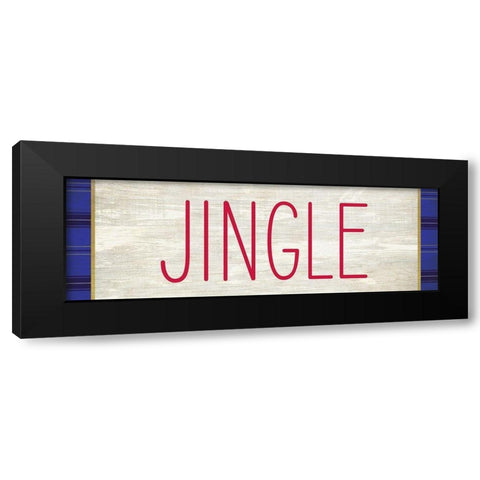 JINGLE Black Modern Wood Framed Art Print with Double Matting by Kimberly, Allen