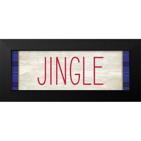 JINGLE Black Modern Wood Framed Art Print by Kimberly, Allen