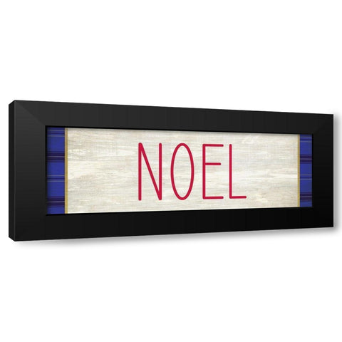 NOEL Black Modern Wood Framed Art Print by Kimberly, Allen