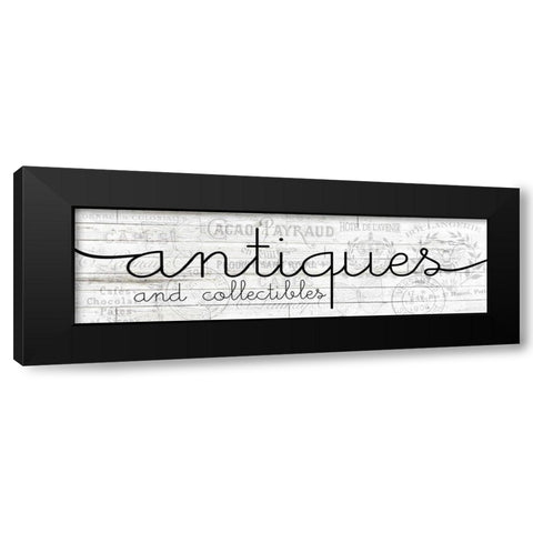 Antiques Black Modern Wood Framed Art Print by Kimberly, Allen