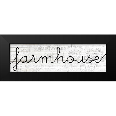 Farmhouse Black Modern Wood Framed Art Print by Kimberly, Allen