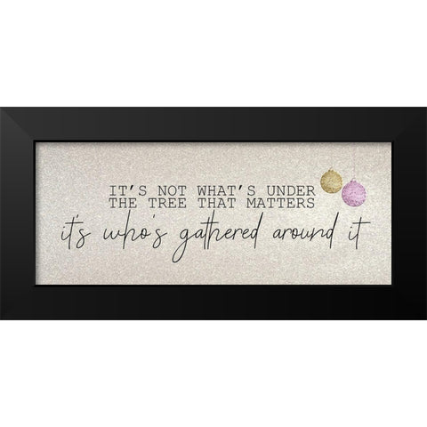 Christmas Romance 7 Black Modern Wood Framed Art Print by Kimberly, Allen