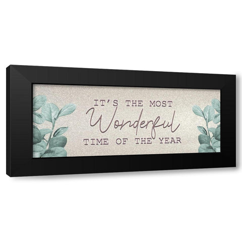 Christmas Romance 8 Black Modern Wood Framed Art Print with Double Matting by Kimberly, Allen