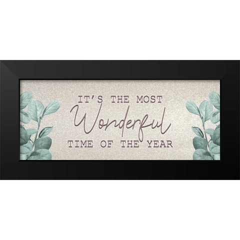 Christmas Romance 8 Black Modern Wood Framed Art Print by Kimberly, Allen