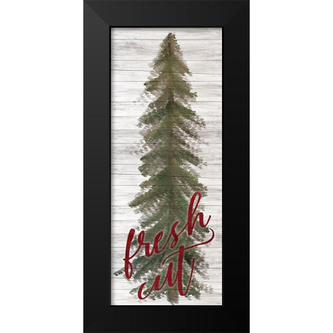 Farmhouse Christmas 9 Black Modern Wood Framed Art Print by Kimberly, Allen