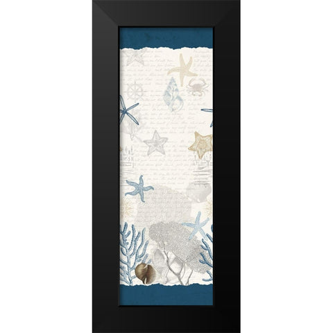 Starfish Dreaming Black Modern Wood Framed Art Print by Kimberly, Allen