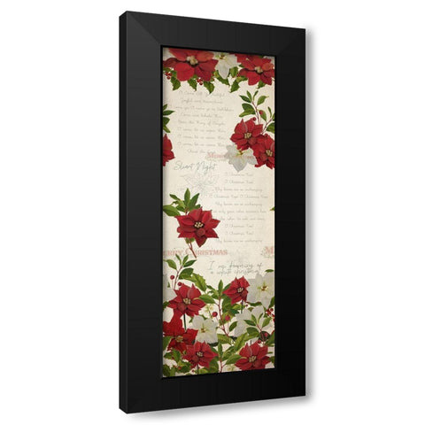 Poinsettia Christmas v2 Black Modern Wood Framed Art Print by Kimberly, Allen