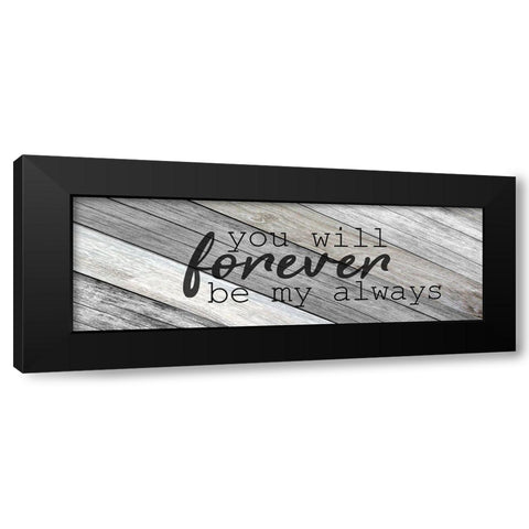Forever Family 4 Black Modern Wood Framed Art Print by Kimberly, Allen