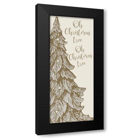 Oh Christmas Tree Black Modern Wood Framed Art Print by Kimberly, Allen