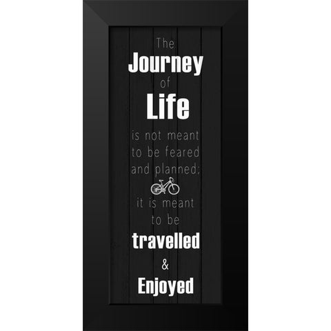 Journey 1 Black Modern Wood Framed Art Print by Kimberly, Allen