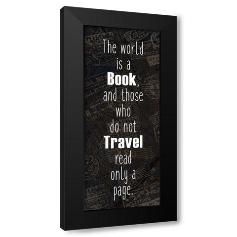 Wander 1 Black Modern Wood Framed Art Print with Double Matting by Kimberly, Allen