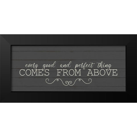 Comes From Above Black Modern Wood Framed Art Print by Kimberly, Allen