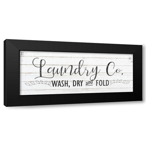 Laundry Black Modern Wood Framed Art Print with Double Matting by Kimberly, Allen