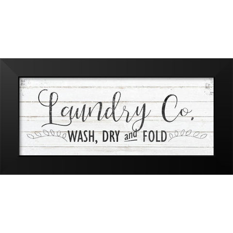 Laundry Black Modern Wood Framed Art Print by Kimberly, Allen