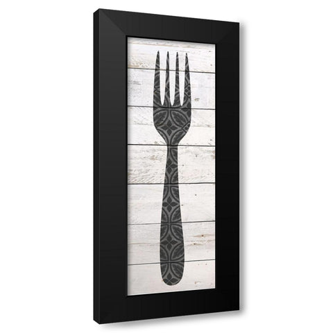 Utensils 1 Black Modern Wood Framed Art Print with Double Matting by Kimberly, Allen