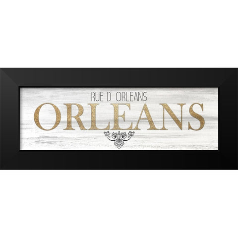 Orleans Street Black Modern Wood Framed Art Print by Kimberly, Allen