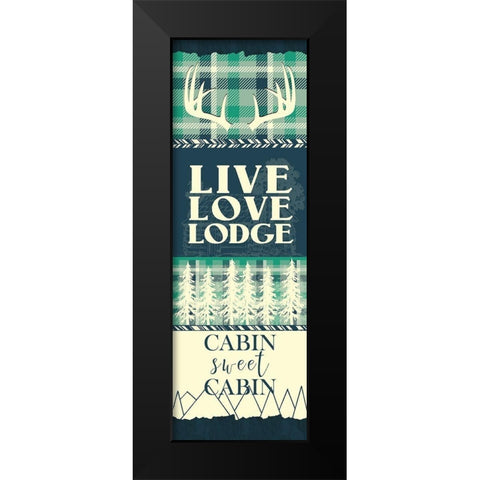 Welcome to the Woods Panel B Black Modern Wood Framed Art Print by Kimberly, Allen