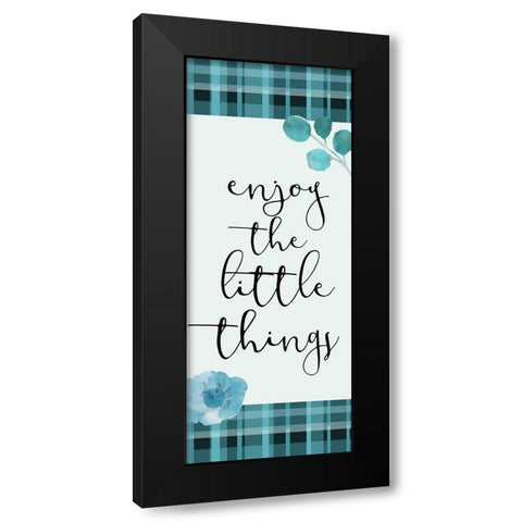 Blue Hues 12 Black Modern Wood Framed Art Print by Kimberly, Allen