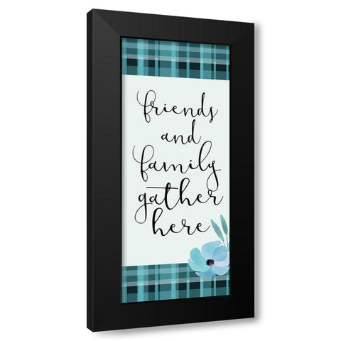 Blue Hues 13 Black Modern Wood Framed Art Print by Kimberly, Allen