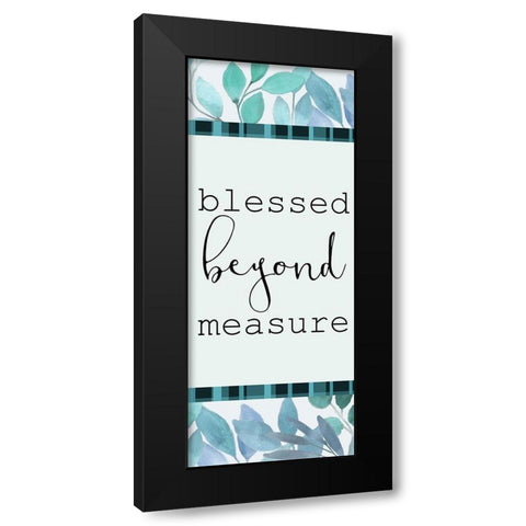 Blue Hues 14 Black Modern Wood Framed Art Print by Kimberly, Allen