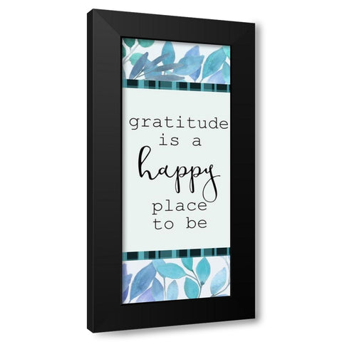 Blue Hues 15 Black Modern Wood Framed Art Print with Double Matting by Kimberly, Allen