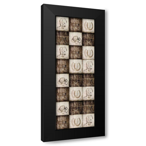 Home on the Range Panel Black Modern Wood Framed Art Print with Double Matting by Kimberly, Allen