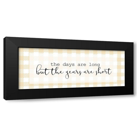 The Days and Years Black Modern Wood Framed Art Print by Kimberly, Allen