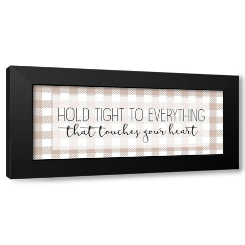 Touches Your Heart Black Modern Wood Framed Art Print with Double Matting by Kimberly, Allen