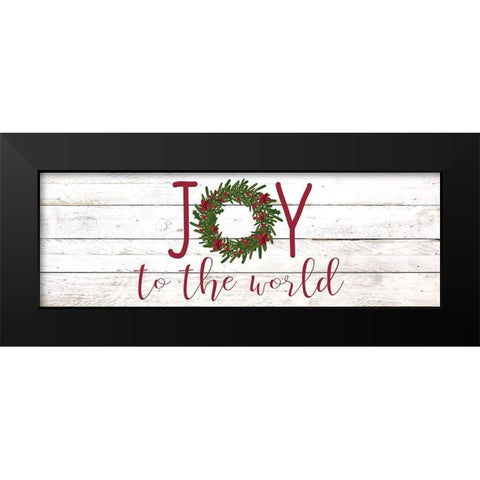 Joy to the World Black Modern Wood Framed Art Print by Kimberly, Allen