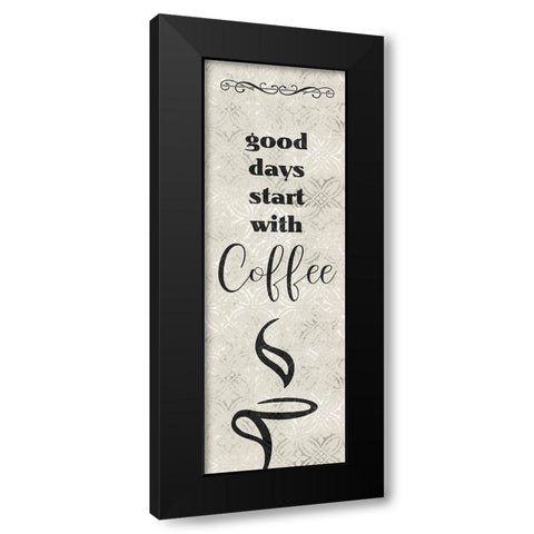 Good Days Black Modern Wood Framed Art Print with Double Matting by Kimberly, Allen
