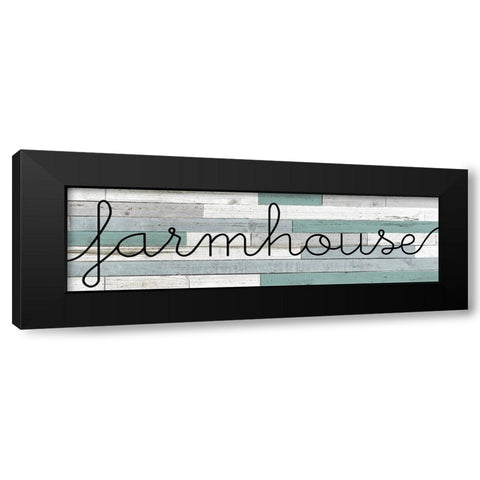 Farmhouse Panel Black Modern Wood Framed Art Print by Kimberly, Allen