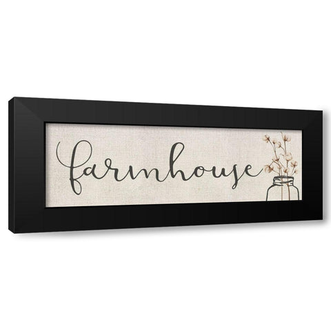 Farmhouse Cotton Black Modern Wood Framed Art Print by Kimberly, Allen