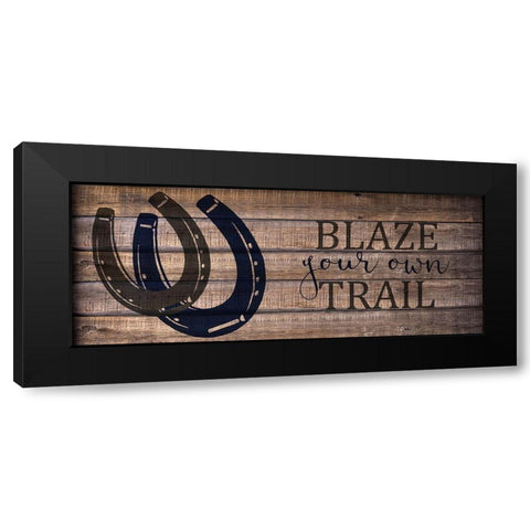 Blaze Your Own v2 Black Modern Wood Framed Art Print by Kimberly, Allen
