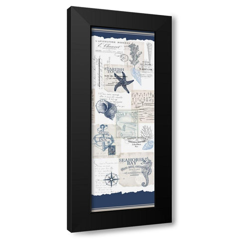 Seahorse Bay Black Modern Wood Framed Art Print with Double Matting by Kimberly, Allen