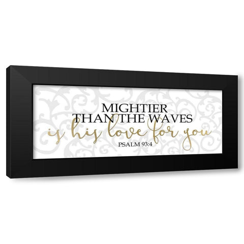 His Love Panel Black Modern Wood Framed Art Print by Kimberly, Allen