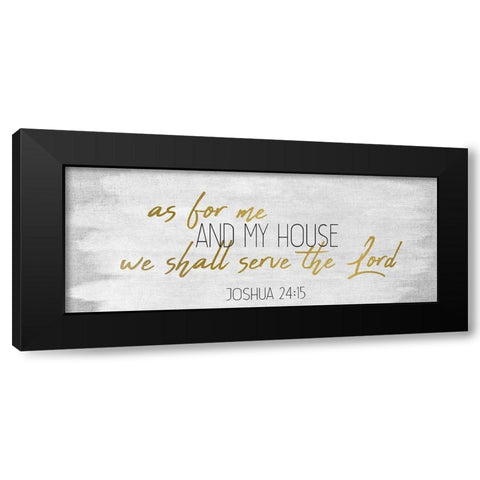My House Panel Black Modern Wood Framed Art Print by Kimberly, Allen