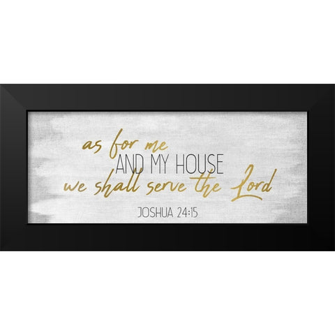 My House Panel Black Modern Wood Framed Art Print by Kimberly, Allen