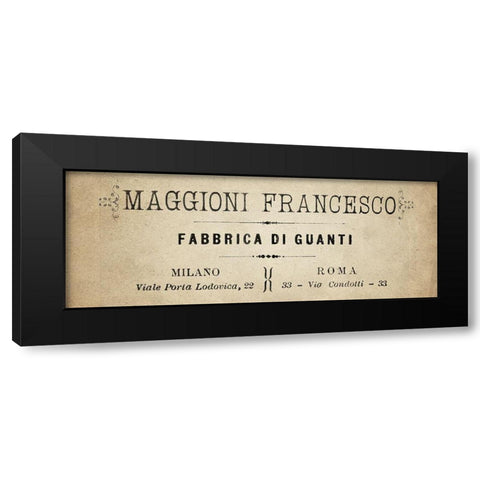 Maggioni Black Modern Wood Framed Art Print with Double Matting by Kimberly, Allen