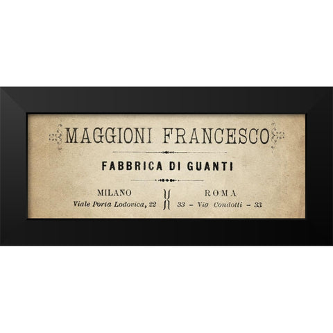 Maggioni Black Modern Wood Framed Art Print by Kimberly, Allen