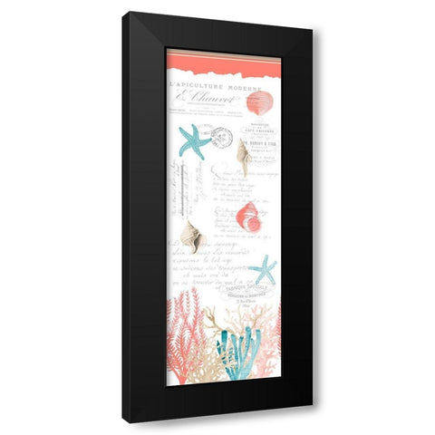 Coral Cove Black Modern Wood Framed Art Print by Kimberly, Allen