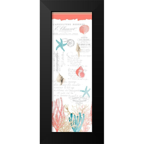 Coral Cove Black Modern Wood Framed Art Print by Kimberly, Allen