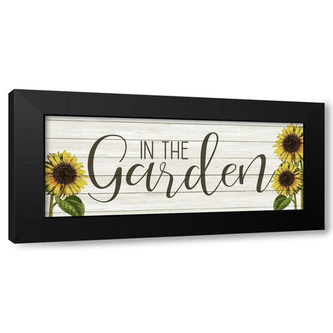 Sunflower Garden Black Modern Wood Framed Art Print with Double Matting by Kimberly, Allen