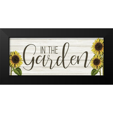 Sunflower Garden Black Modern Wood Framed Art Print by Kimberly, Allen