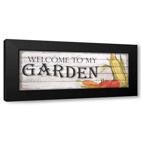 Veggie Garden Black Modern Wood Framed Art Print with Double Matting by Kimberly, Allen