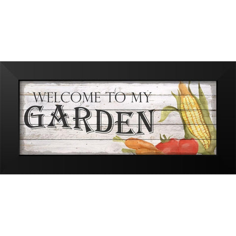 Veggie Garden Black Modern Wood Framed Art Print by Kimberly, Allen