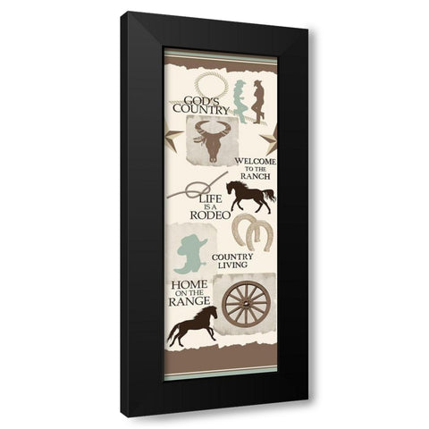 Country Living Black Modern Wood Framed Art Print with Double Matting by Kimberly, Allen