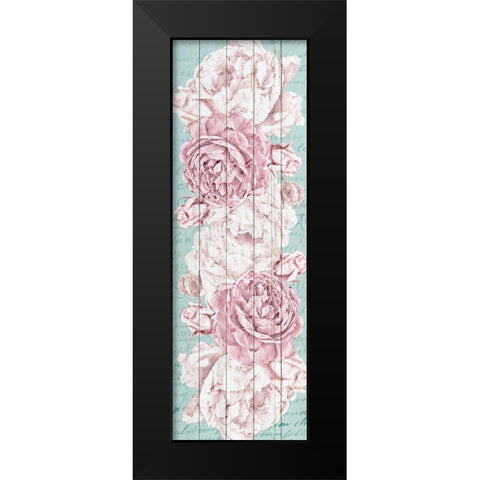 Rose Panel Black Modern Wood Framed Art Print by Kimberly, Allen