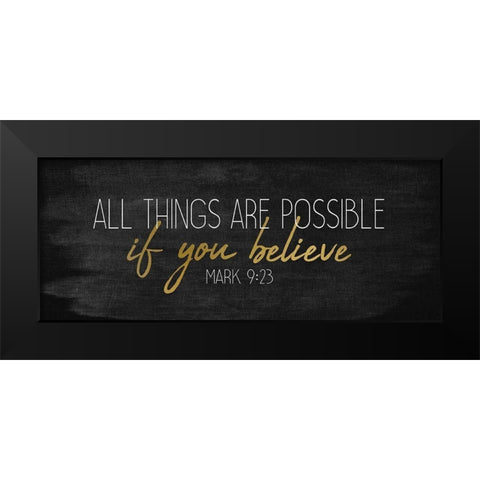 All Things Panel Black Modern Wood Framed Art Print by Kimberly, Allen